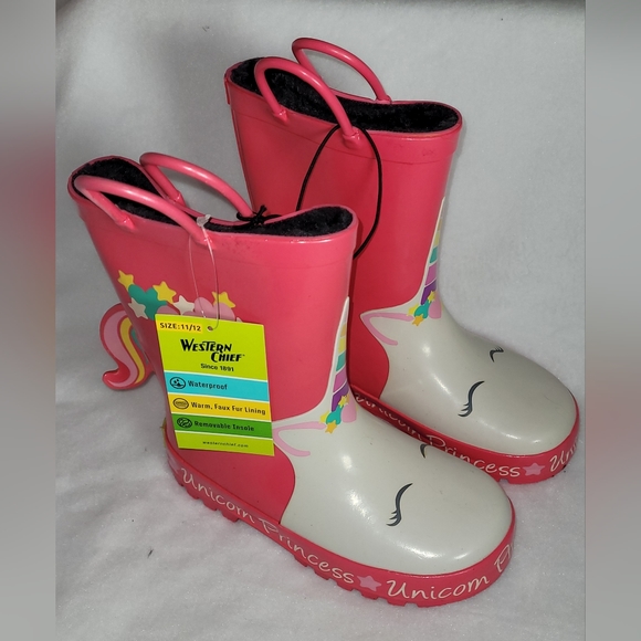 Western Chief Children’s Rain/Snow Boots (Unicorn) - Picture 3 of 5